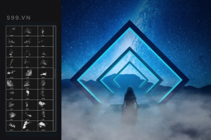 Bộ brush hiệu ứng sương mù cho photoshop