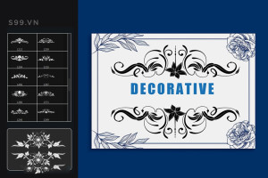 Bộ brush hiệu ứng hoa văn cho photoshop