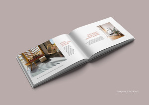 mockup phối cảnh catalog PSD khô a4 mẫu 2