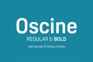 Font chữ văn bản cứng cáp và hiện đại SVN-OscineBold