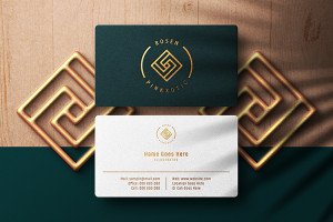 Mockup card visit, danh thiếp, thẻ nhân viên PSD