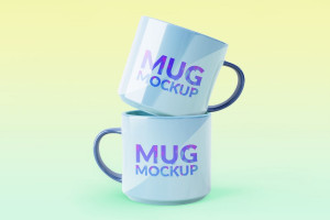 Mockup cốc mẫu số 37 PSD