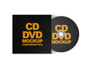 Mockup thiết kế bìa đĩa CD/DVD  PSD