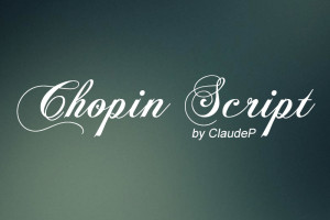 Font chữ viết tay, chữ ký mềm mại cho thiệp cưới, đám cưới SVN-Chopin Script