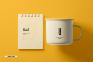 Mockup cốc mẫu số 52 PSD