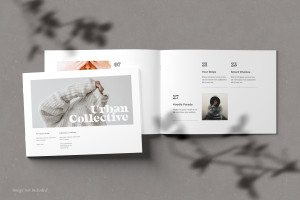 Mockup, phối cảnh catalog PSD khổ a4 mẫu book2