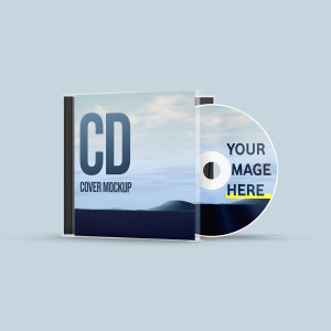 Mockup băng đĩa CD file PSD số 40