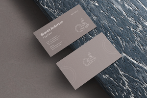 Mockup card visit, danh thiếp, thẻ nhân viên PSD