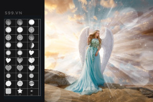 Bộ brush hiệu ứng các điểm sáng cho photoshop
