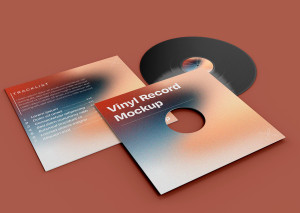 Mockup thiết kế bìa đĩa CD album nhạc PSD