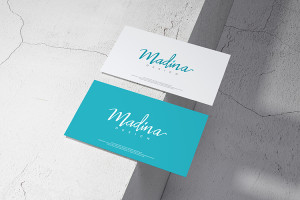 Mockup card visit, danh thiếp, thẻ nhân viên PSD