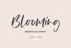 Font chữ viết tay, chữ ký mềm mại cho thiệp cưới, đám cưới SVN-Blooming