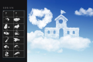 Bộ brush hiệu ứng đám mây cho photoshop