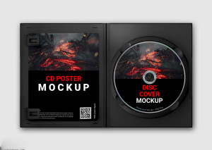 Mockup thiết kế bìa đĩa CD PSD