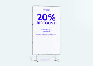 Mockup standee PSD mẫu số 81