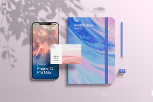 Mockup sổ tay, sổ nhật ký PSD