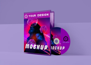 Mockup băng đĩa CD file PSD số 23