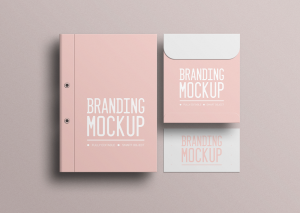 Mockup kẹp tài liệu giấy tờ mẫu số 2 PSD