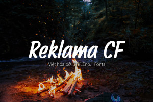 Font chữ hoạt hình dễ thương, vui vẻ SVN-Reklama CF