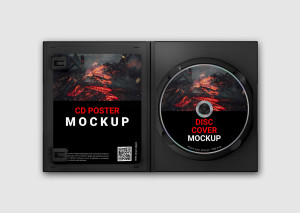 Mockup băng đĩa CD file PSD số 51