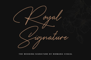 Font chữ viết tay, chữ ký mềm mại cho thiệp cưới, đám cưới TH The Wedding Signature