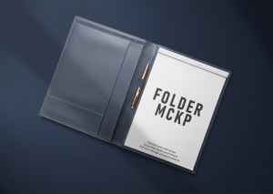 Mockup kẹp tài liệu giấy tờ mẫu số 01 PSD