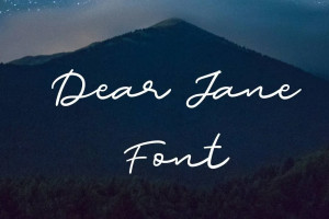 Font chữ viết tay mềm mại SVN-Dear Jane