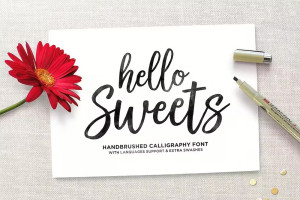 Font chữ viết tay, chữ ký mềm mại cho thiệp cưới, đám cưới SVN-Hello Sweets