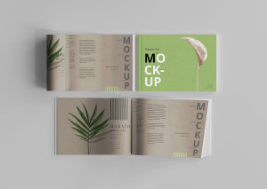 Mockup, phối cảnh catalog PSD khổ a4 mẫu 36