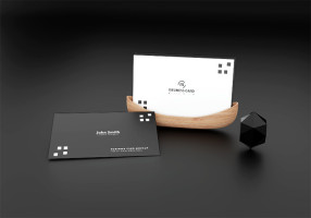 Mockup card visit, danh thiếp, thẻ nhân viên PSD