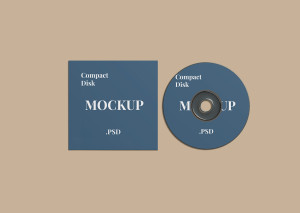 Mockup băng đĩa CD file PSD số 5