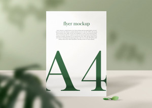 Mockup giấy A4 , tài liệu PSD mẫu 062