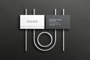 Mockup card visit, danh thiếp, thẻ nhân viên PSD