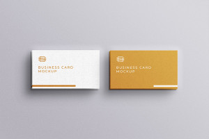 Mockup card visit, danh thiếp, thẻ nhân viên PSD