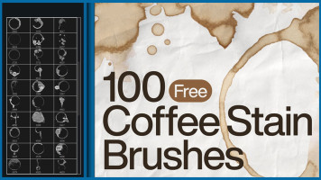 Bộ 100 Brush Coffe Cho Photoshop