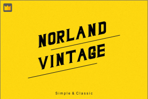 TH Norland Vintage Font chữ cổ điển, vintage, cổ đại, xưa cũ, cổ trang