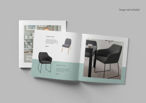 Mockup, phối cảnh catalog PSD khổ a4 mẫu 399