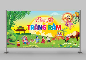 Background trung thu, trăng rằm nền cho Corel