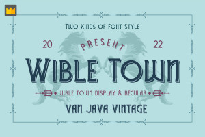 Font chữ TH WIBLE TOWN - Font chữ cổ điển, vintage, cổ đại, xưa cũ, cổ trang