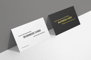 Mockup card visit, danh thiếp, thẻ nhân viên PSD