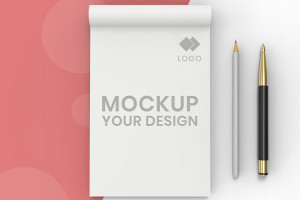 Mockup bút viết PSD