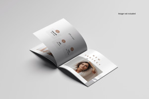 Mockup, phối cảnh catalog PSD khổ a4 mẫu ZK03