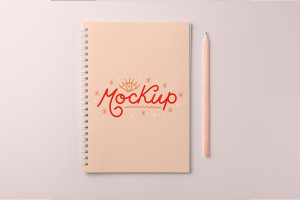 Mockup sổ tay, sổ nhật ký PSD