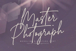 Font chữ viết tay, chữ ký mềm mại cho thiệp cưới, đám cưới TH Photograph Signature