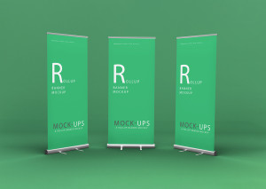 Mockup standee PSD mẫu số 52