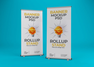 Mockup standee PSD mẫu số 90