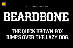 TH BEARDBONE Font chữ cổ điển, vintage, cổ đại, xưa cũ, cổ trang