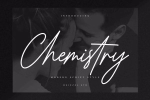 Font chữ viết tay, chữ ký mềm mại cho thiệp cưới, đám cưới TH Chemistry