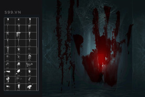 Bộ brush hiệu ứng máu kinh dị cho photoshop