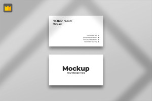 Mockup card visit, danh thiếp, thẻ nhân viên PSD